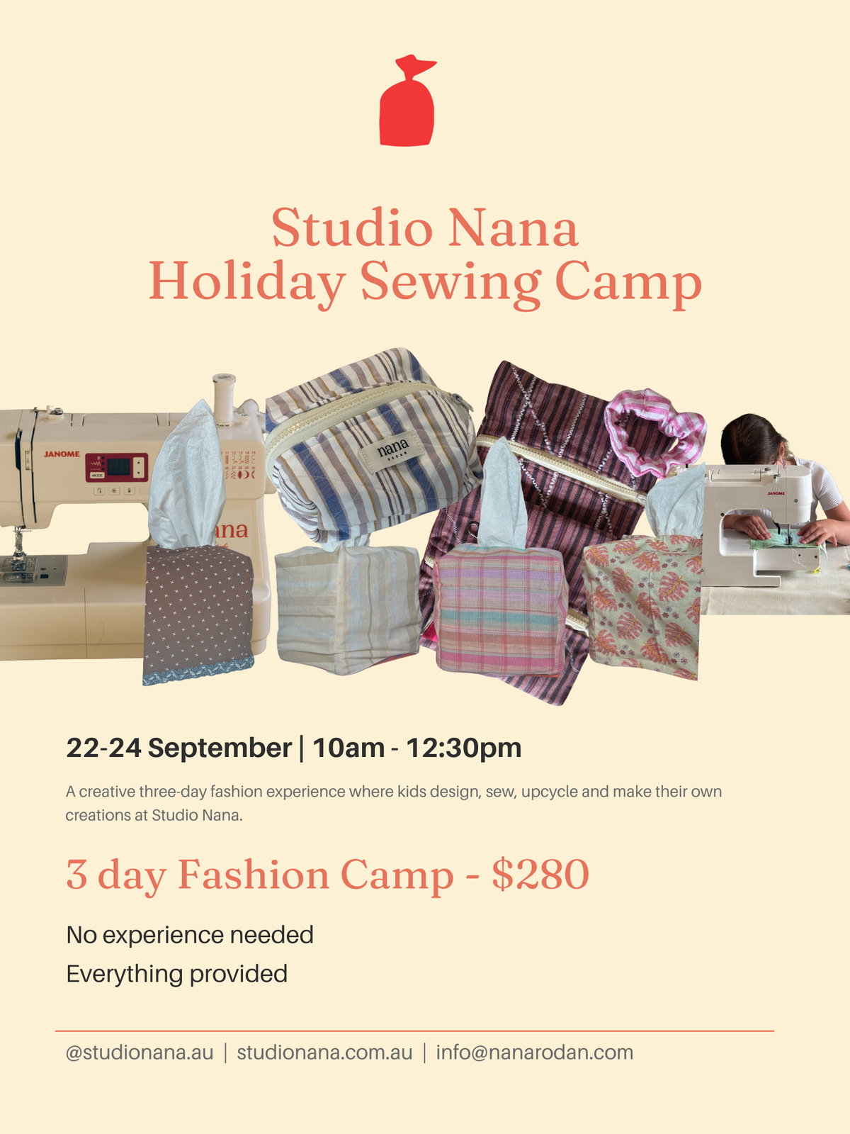 Sewing + Fashion Camp: 22–24 September